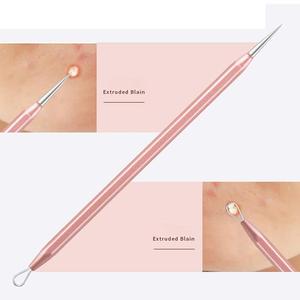Kit professionnel premium 2026 ROSE-GOLD pour l'élimination des points noirs, ensemble d'outils en acier inoxydable pour le traitement des imperfections, de l'acné et des boutons - Product Image 6
