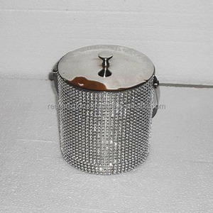 2025 Bar Accessories Designer Wine <b>Cooler</b> Wooden Handle Top Quality Modern Design Champagne Chiller <b>Ice</b> Basket Brown Color - Product Image 5