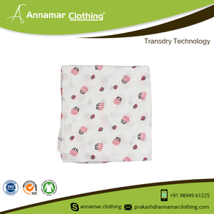 Floral Design Muslin Swaddle Blanket with Customized <b>Pattern</b> Organic Double Gauze Printed Swaddle with Customized Packaging - Product Image 6