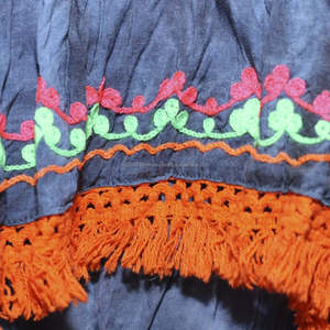 Chemisier en coton brodé, Style musulman, ethnique, Boho, Chic, gitane, ourlet à franges, motif Mandala, tunique de plage, vente en gros, 2020 - Product Image 4