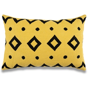 Housse de coussin en jute jaune magnifique, disponible en gros, au meilleur prix de HAL, housse de coussin brodée - Product Image 1
