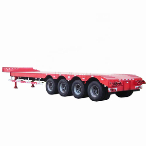 รถพ่วงพื้นเรียบแบบขยายได้ 3 เพลา 50 ตัน รถพ่วงพื้นเรียบ 3 เพลา รถพ่วงพื้นเรียบสำหรับขาย - Product Image 5
