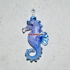 Pendentifs en verre de Murano soufflé à la main, figurine d'hippocampe - Product Image 5