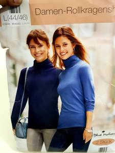 Étiquettes de marque de qualité supérieure T-shirt extensible à col roulé et col haut à manches longues pour femmes Lot en stock du Bangladesh - Product Image 5