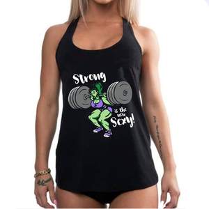 <b>Women's</b> Super Soft Cotton Workout Gym Vest Fashionable Custom Printing Wholesale <b>Tank</b> <b>Tops</b> Ladies' Singlets Waistcoats - Product Image 3