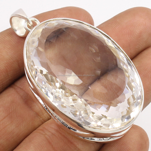 Collar con Colgante de Piedra Lunar Arcoíris Natural de Forma Ovalada, Regalo para Mujer, Plata de Ley 925, Piedra Preciosa con Certificado de Terceros, Rodio - Product Image 1