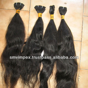 100% cabello humano indio Natural Super calidad Temple Virgin Remy máquina de tejer cabello doble trama procesamiento químico ninguno - Product Image 4