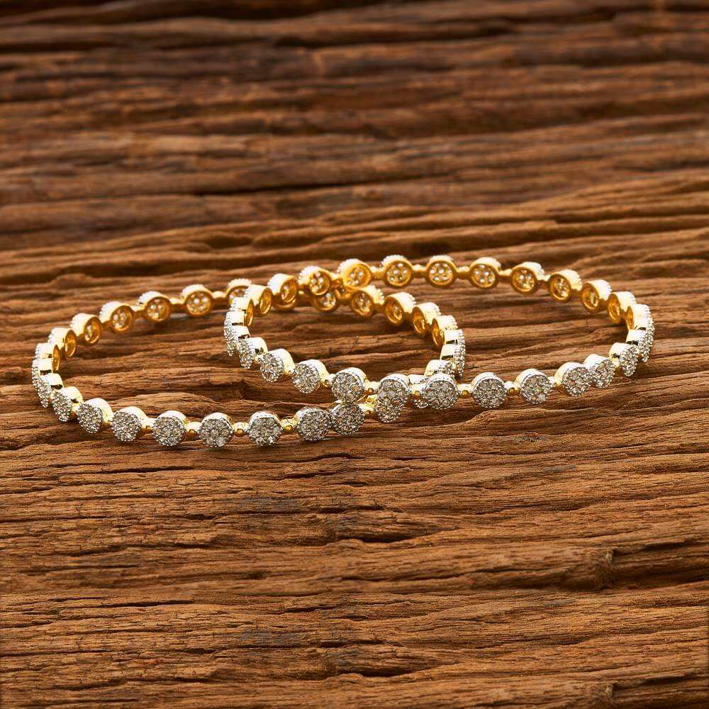 Shop Gold Plated CZ Copper Jewelry Bangles from Kanhai Jewels