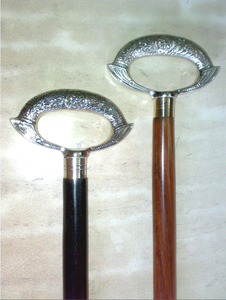 Exclusive Antique Brass Victoria Handle Walking Stick, Walking Cane, Trekking Hiking <b>Pole</b> - Product Image 2