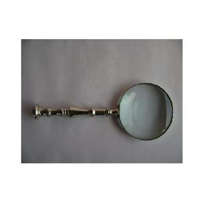 Fabuleux Design loupe miroir verre meilleure vente entière Portable loupe poignée métallique Vintage lecture loupe - Product Image 3