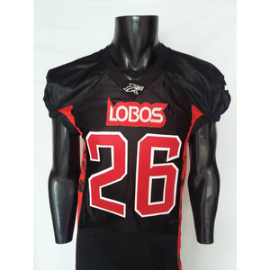 Uniformes de Fútbol Americano Personalizados 2024 de Alta Calidad, Transpirables y Antibacterianos para Adultos, Jersey Sublimado con Diseño de Bandera - Product Image 1