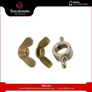 <b>M3</b> Metric Brass Wing Nuts Zinc Plated <b>Screw</b> Nut Surface Treatment T Nuts Type Brass Fasteners for Industrial - Product Image 3