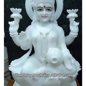White Marble God Laxmi Mata Ji Statue - Product Image 1