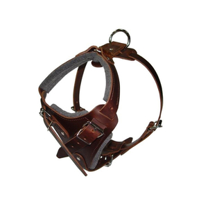 Meilleur harnais pour chien de luxe fait à la main en cuir chaud rembourré et réglable avec décoration de rivet Fabrication en gros - Product Image 2