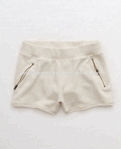 Pantalones cortos con estampado para mujer, ropa para el sudor, lisa, blanca, venta al por mayor - Product Image 6