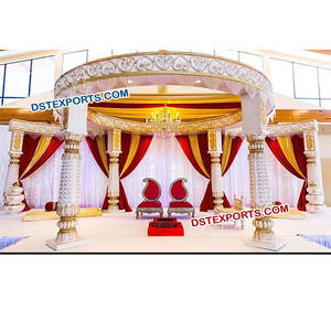 Mariage sur le thème du Rajasthan Mandap mariage indien traditionnel Mandap mariage indien Mandap décorations décor de qualité supérieure Canada - Product Image 1