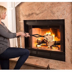 Younya — outil de préhension noir de 26 ", Long appareil de combustion en <span class=keywords><strong>bois</strong></span>, <span class=keywords><strong>pour</strong></span> l'intérieur ou l'extérieur - Product Image 3