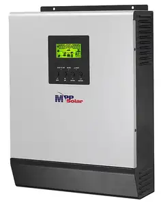 Inverter Tenaga Surya 12V 1KVA 1000W 220V, Gelombang Sinus Murni + Pengisi Daya Baterai 30A + Pengisi Daya Matahari PWM 50A