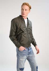 Chaqueta Bomber de Lona Personalizable para Hombre con Cierre de Cremallera para Invierno |   100% Poliéster de Secado Rápido - Product Image 6