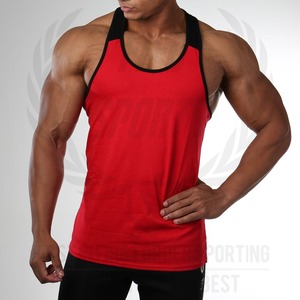 Men's Custom Stringer Tank <b>Top</b> Plus Size Casual Blank Gym Singlet Quick Dry <b>and</b> Breathable OEM Supply with Private Label - Product Image 5