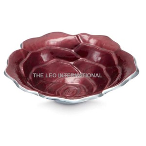 ชามใส่อาหารลายดอกไม้สไตล์ญี่ปุ่นเคลือบทำจากโลหะอลูมิเนียมชามใส่ผลไม้ - Product Image 1