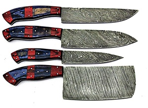 Ensemble de couteaux de chef en acier au carbone de haute qualité en gros avec étui en cuir extrêmement tranchant 58-60HRC - Product Image 2