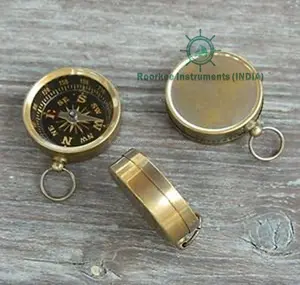 Lot of 100 Necklace Compass Nautical Brass Magnetic Compass Antiqued Brass Working Compass Handmade gift