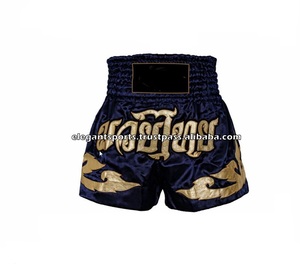 100% poliéster satén Muay Thai Shorts Muay Thai Boxing Shorts - Product Image 3