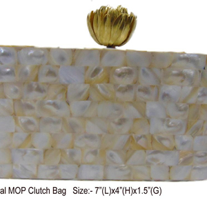 Hot Selling Western Fashion Women's Evening Bag <b>Clutch</b> Bridal Party Pearl Beaded Purse Vintage Handbag Shell Envelope <b>Wedding</b> - Product Image 2