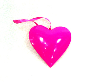 Ornamento decorativo colgante de Navidad, adorno de Metal en forma de corazón - Product Image 4