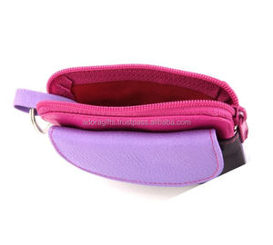 Venta caliente Unisex Mini Cartera de cuero Tarjeta personalizable y llavero con cremallera y cierre de botón Monedero de material de PU - Product Image 1