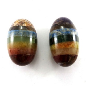 Cristal de haute qualité Lingam 7 chakra pierre Lingam pierre naturelle de guérison cristal pierre précieuse Lingam Agate décor à la maison grossiste - Product Image 2