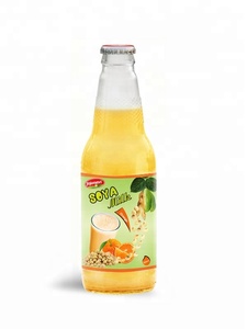 Wholesale 300ml <b>Glass</b> <b>Bottle</b> Natural Soya <b>Milk</b> with Mango Flavour OEM ODM Halal Certified Soft Drink Ingredients - Product Image 4