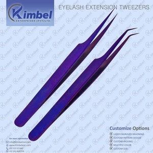 Ensemble de pinces à épiler professionnelles en or rose en acier inoxydable de haute qualité avec pointe pointue avec logo personnalisé - Product Image 6