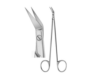 Ciseaux vasculaires De-bakey, angle d'un côté, acier, instrument chirurgical manuel - Product Image 1