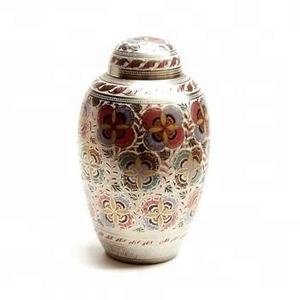 Tapa de cúpula para urna de cremación de adultos, contenedor de cenizas humanos de latón duradero, decoración de encimera bonita rosa, urna de cenizas conmemorativas - Product Image 6