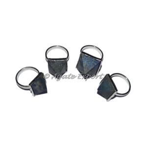 Anillo de bodas Venta caliente Lapislázuli Pirámide Anillo de piedras preciosas - Product Image 2