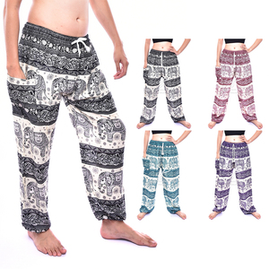 กางเกงฮาเร็มนกยูงเอวยางยืด,กางเกงใส่ได้ทั้งชายและหญิง - Product Image 1