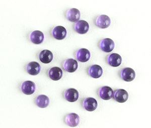 Natural de piedras preciosas de amatista forma redonda piedra haciendo cabujones, venta al por mayor de joyería India Manufracture - Product Image 2