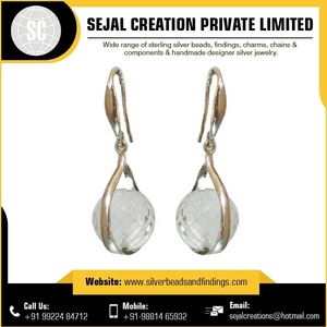 925 Sterling <b>Silver</b> Fine <b>Stud</b> <b>Earrings</b> with Crystals for Weddings Gifts Parties - Product Image 2