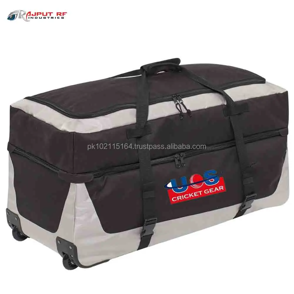 Grande Capacità di Cricket Kit Borse Durevoli Cricket Kit Bag Con Ruote