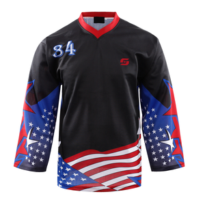 Maillot de hockey sur glace personnalisé pour homme fabriqué au Pakistan avec un design personnalisé et le nom de l'équipe - Product Image 3