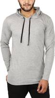 T-shirt à capuche manches longues pour homme, haut élégant avec col en v, tenue de soirée cintrée