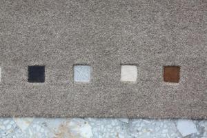 Alfombra y alfombra de cuero y lana antideslizante moderna con mechones a mano personalizada para uso doméstico y hotelero - Product Image 2