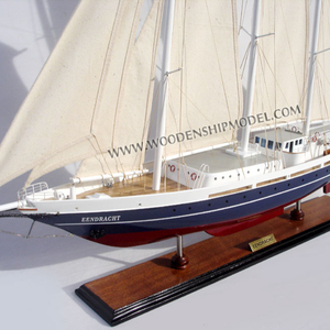 Modèle de yacht à voile en bois EENDRACHT, accessoire de jouet gonflable, GIA NHIEN CO. LTD CM0072P - Product Image 1