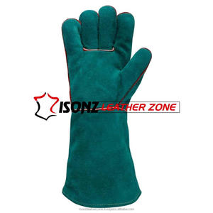 ถุงมือเชื่อมหนังวัวแท้ ISONZ Leather Zone Africa ขายดี บุด้วยผ้าฝ้าย ป้องกันการกระเด็นของโลหะหลอม ประเภท B สำหรับงานเชื่อม - Product Image 2