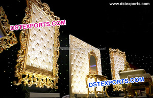 Cadres Photo de mariage doré, panneau d'arrière-plan en Fiber dorée - Product Image 2