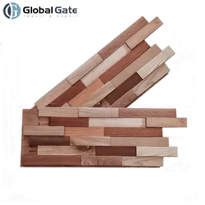 简易安装3D木质墙面覆层再生木质墙板