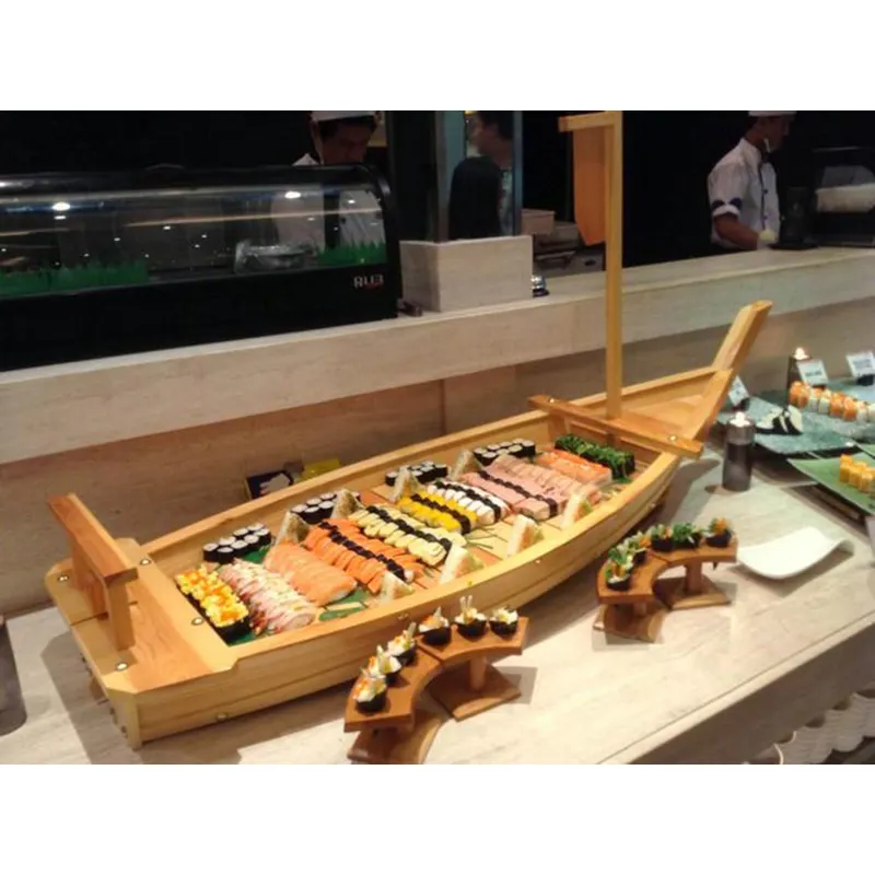 2023 Multinationale Luxe Elegante Gift Hoge Kwaliteit Houten Sushi Boot Van Vietnamese Leverancier Whatsapp: + 84 961005832