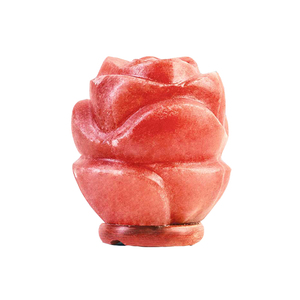 โคมไฟยูเอสบีเกลือหิมาลายันขนาดเล็กงานฝีมือรูปทรงดอกไม้แกะสลักตกแต่งบ้านสำหรับความรัก - Product Image 3